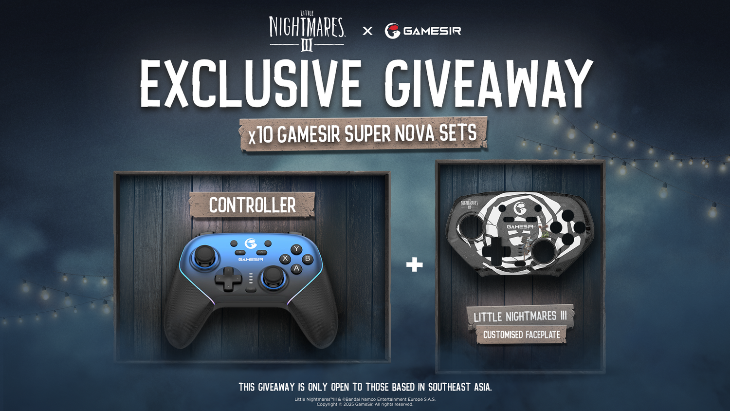 GameSir Collaborates with Bandai Namco Entertainment Asia to Celebrate the Launch of Little Nightmares III with an Exclusive Super Nova Faceplate Giveaway