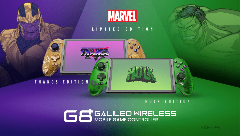 GameSir G8 Plus Bluetooth Mobile Controller - Limited Hulk and Thanos