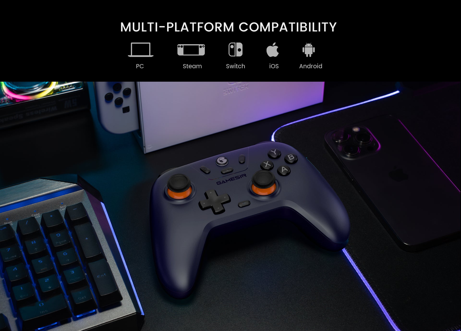 Multi-platform compatibility: steam, switch, iOS, Android