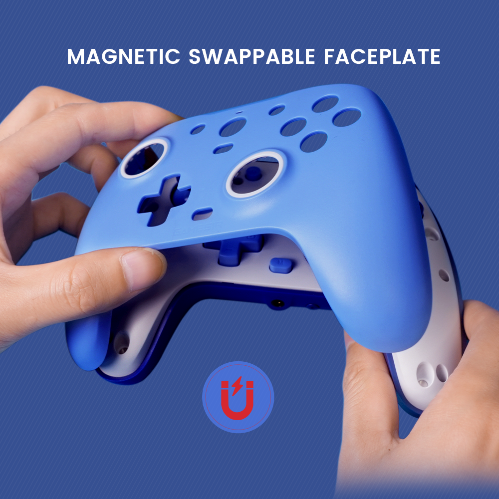 Paint-friendly magnetic faceplate for easy customization