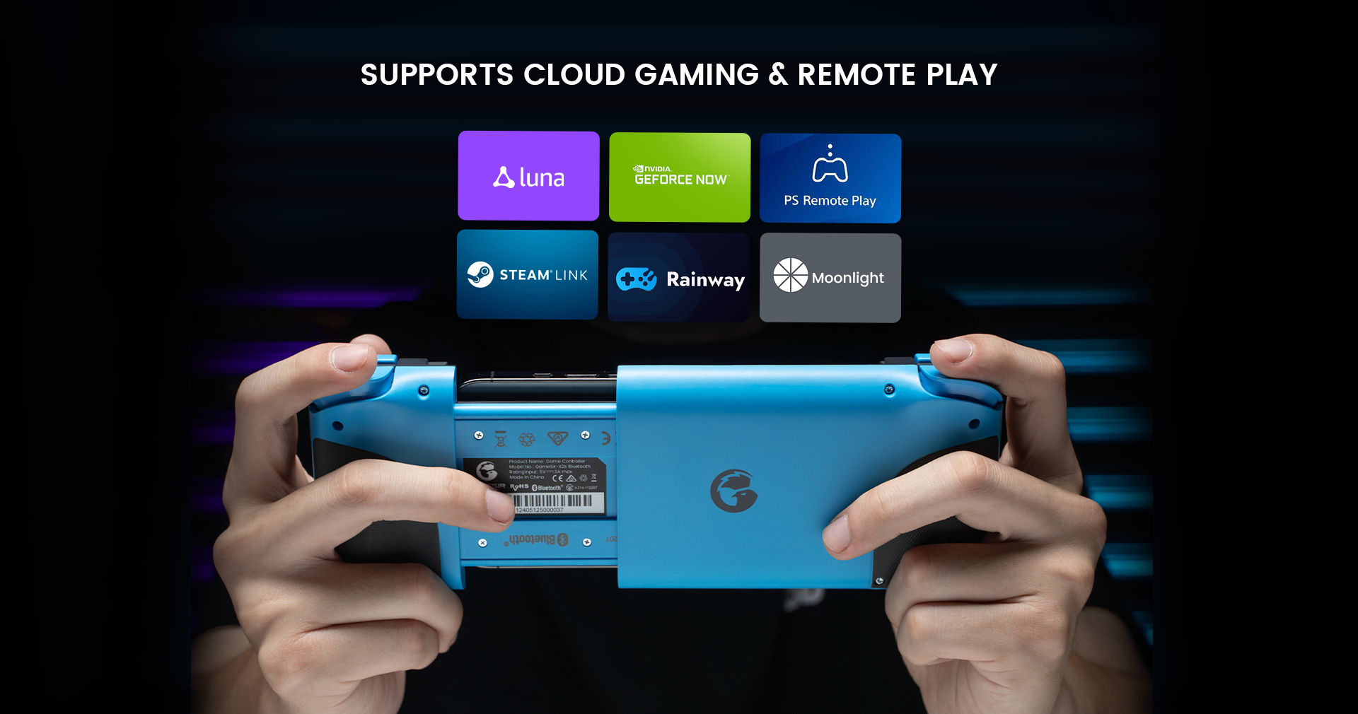 Supports cloud gaming and remote play