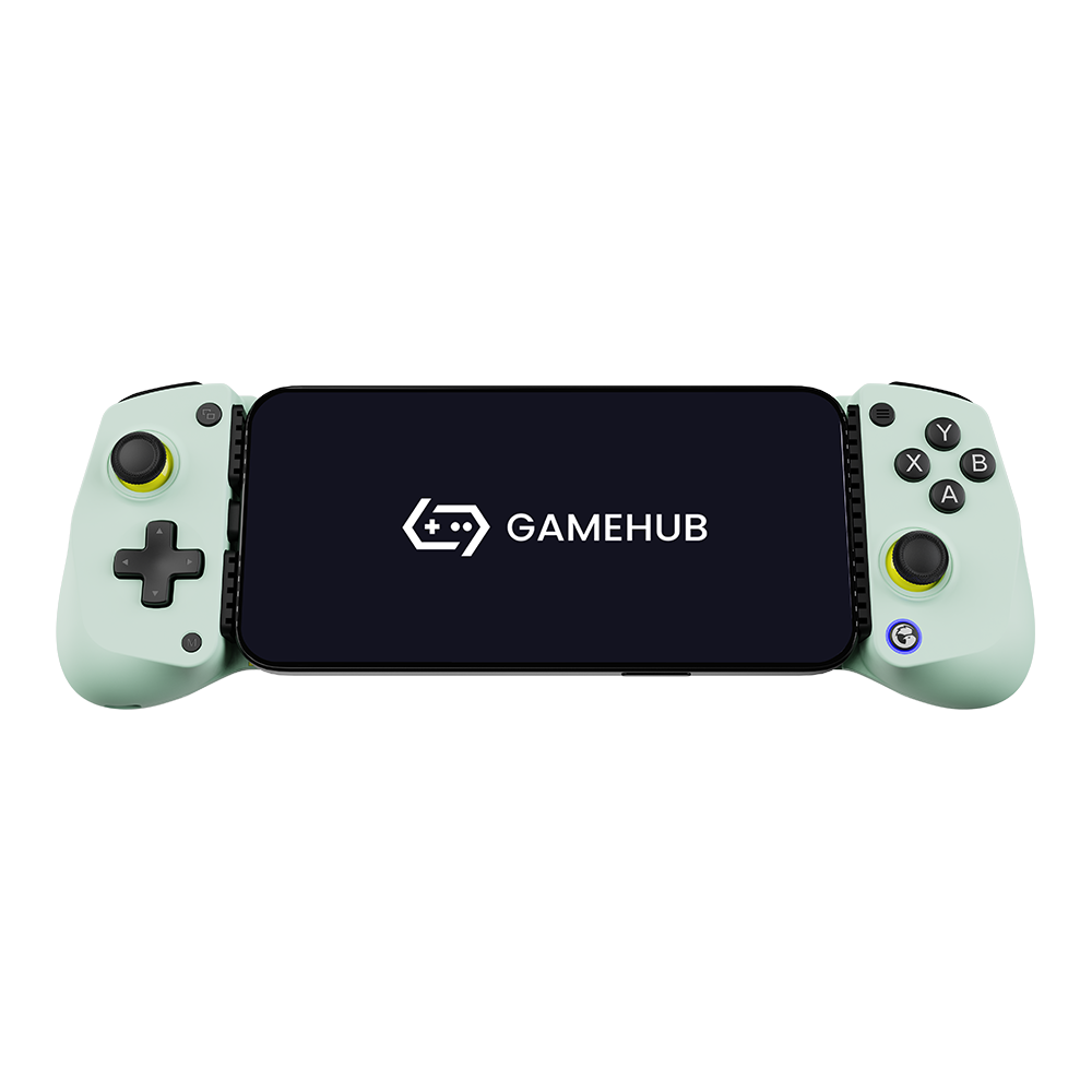 GameSir X5 Lite Bluetooth Mobile Gaming Controller with phone holder, cushioned triggers, and Hall Effect sticks.
