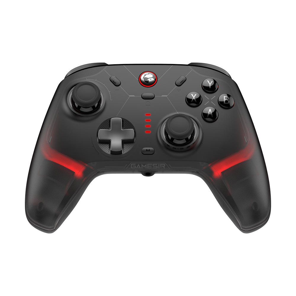 GameSir Cyclone 2 Multiplatform Controller - Shadow Black with customizable RGB lighting and ergonomic design.