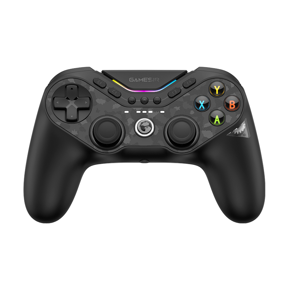 GameSir Tarantula Pro multiplatform controller with RGB lighting and colorful buttons.
