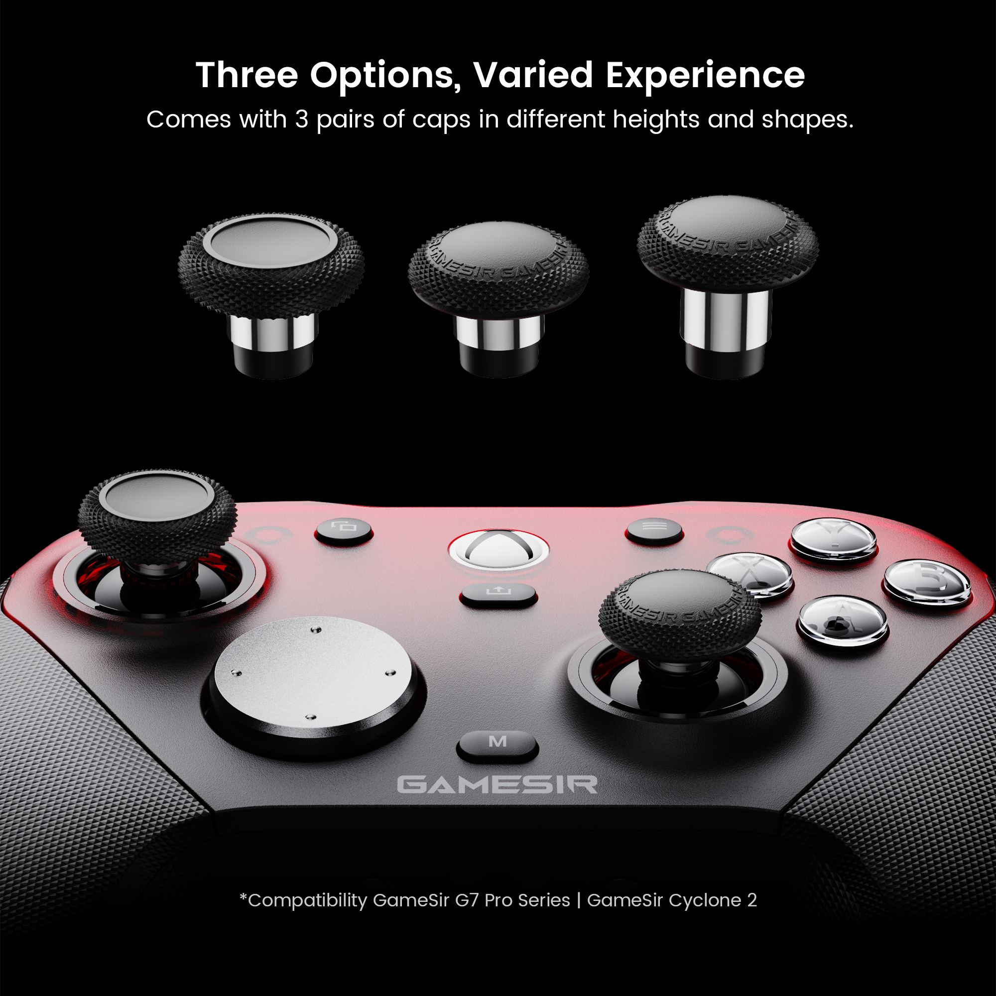 The GameSir Detachable Joystick Caps are designed to offer