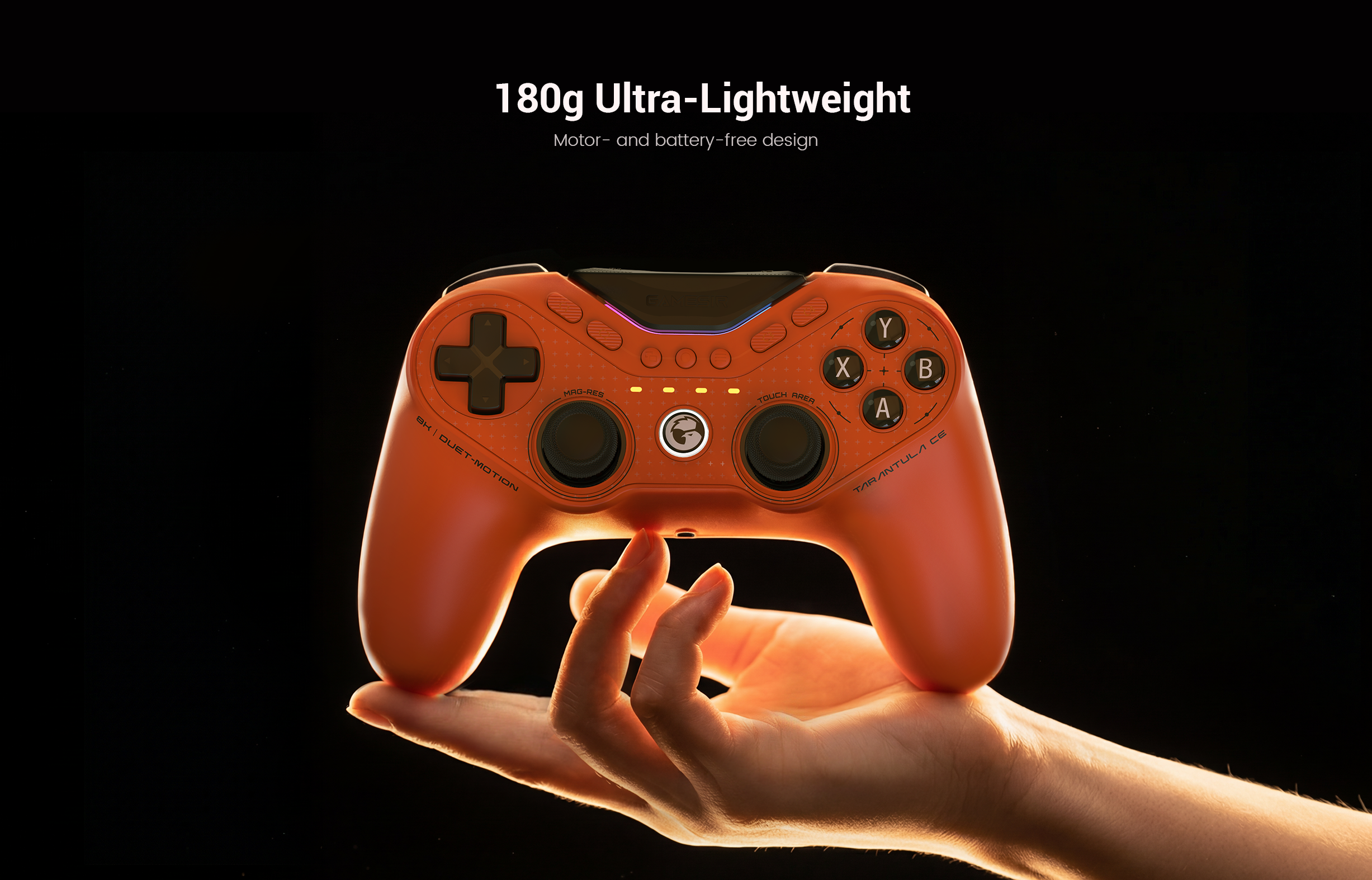 180g Ultra-Lightweight engineering of the GameSir Tarantula 8K PC (Standard Edition).This specific model is the