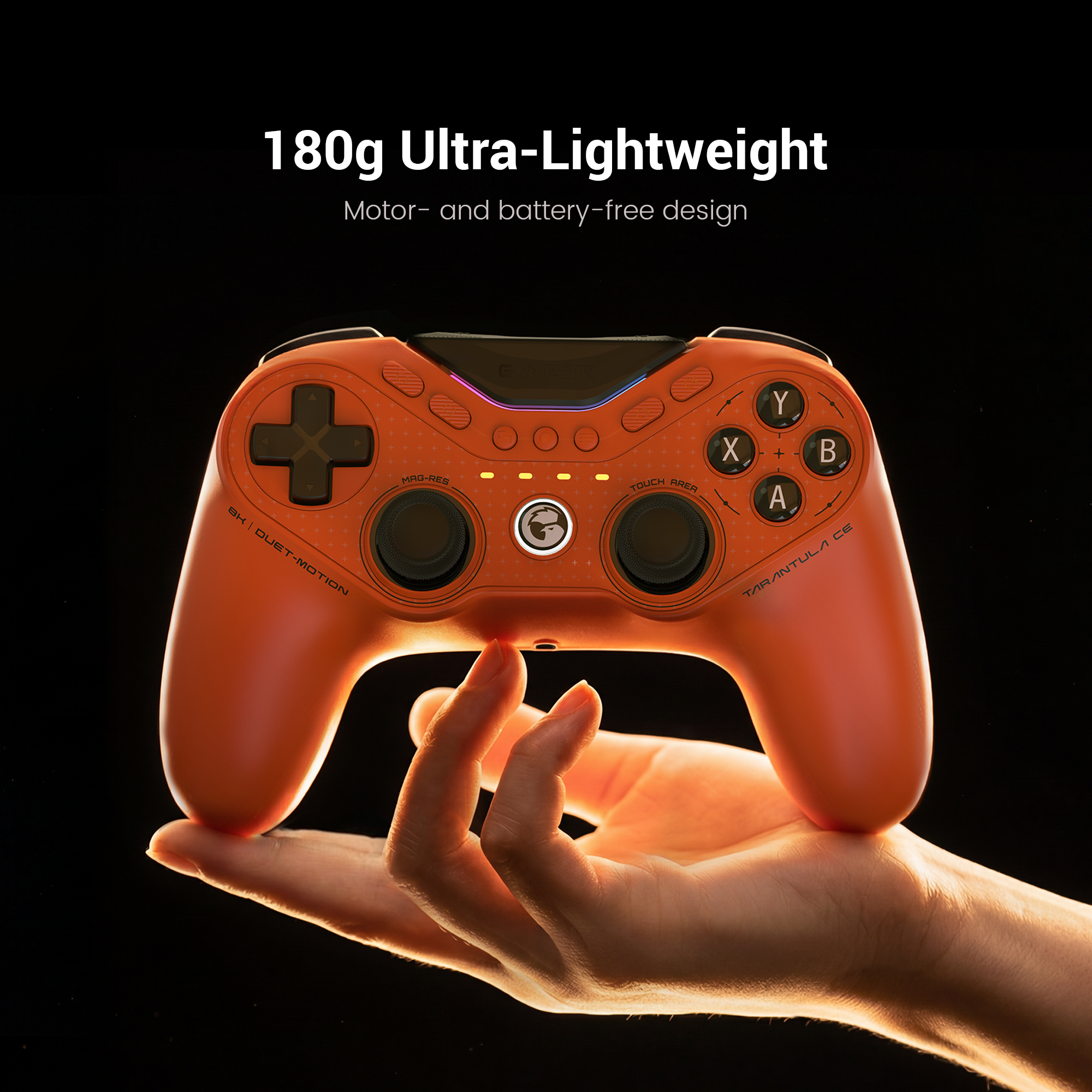 180g Ultra-Lightweight engineering of the GameSir Tarantula 8K PC (Standard Edition).This specific model is the