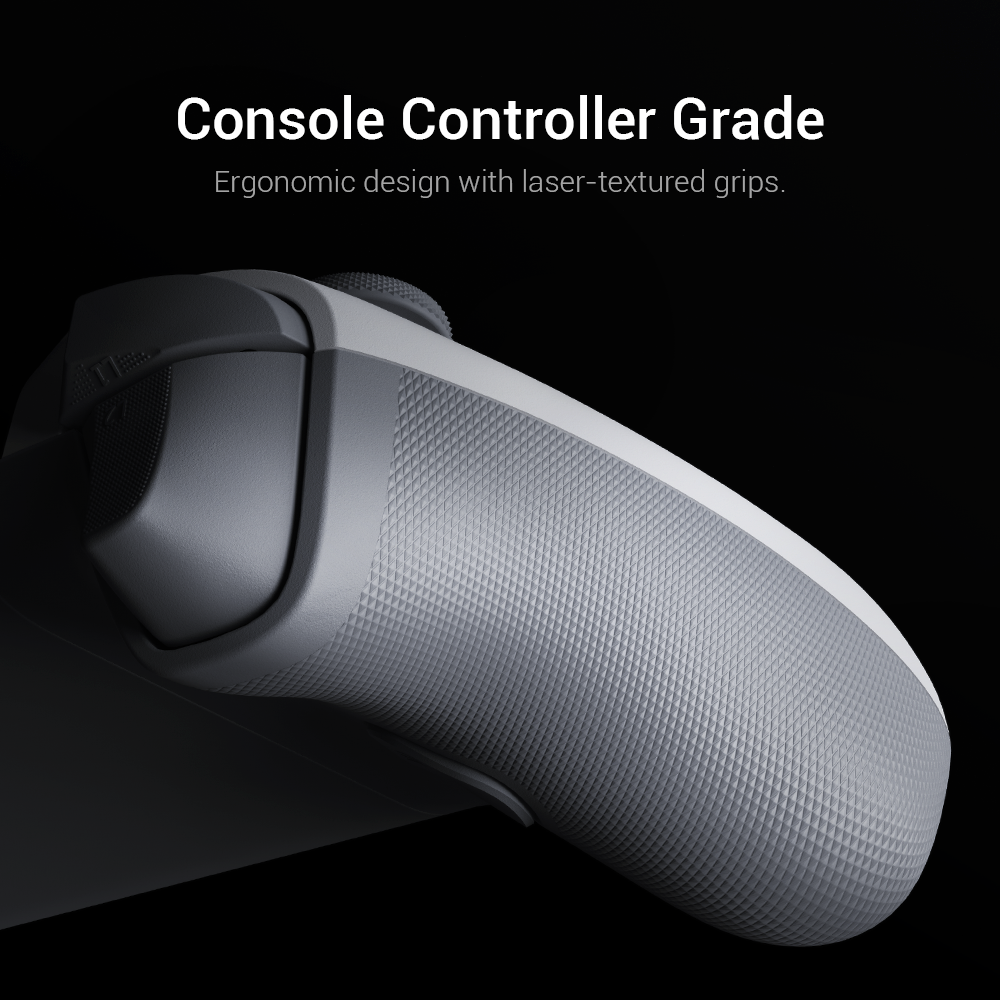 Delivers realistic and immersive haptic sensation with dual asymmetric motors, bringing console controller level feedback