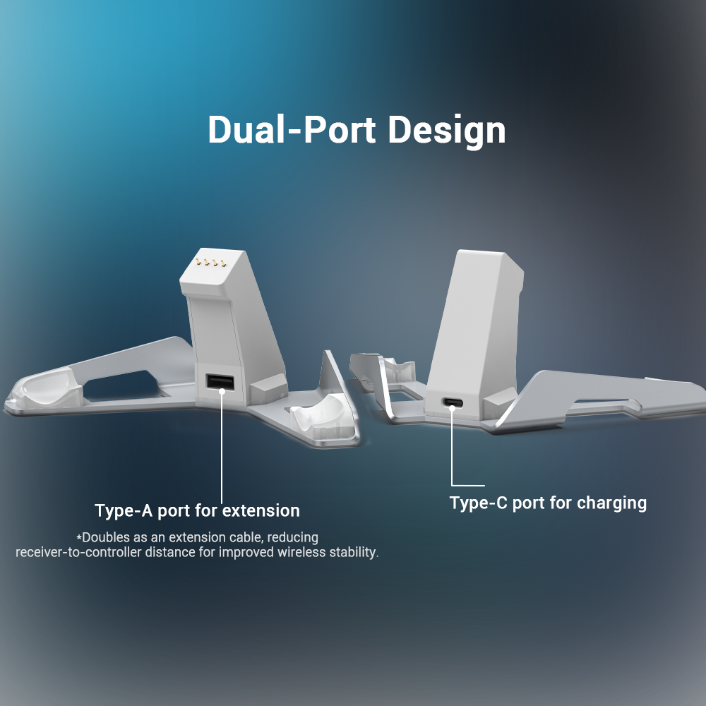 Gamesir cyclone 2 charging station featuring dual-port design