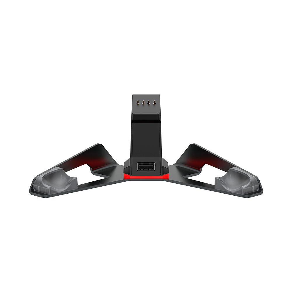GameSir Cyclone 2 Charging Station with metal design and RGB indicator light.