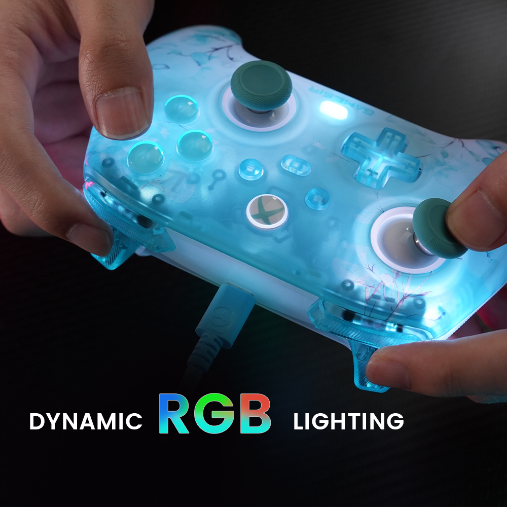 GameSir T7 Pro Floral with dynamic RGB Lighting