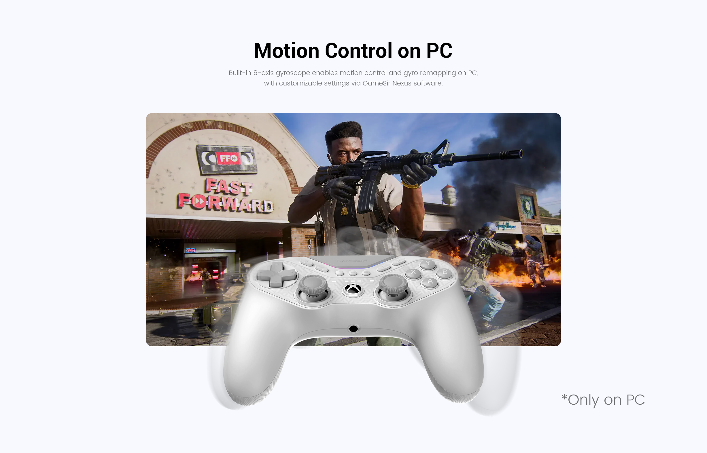 X5 Lite has versatile combo key function