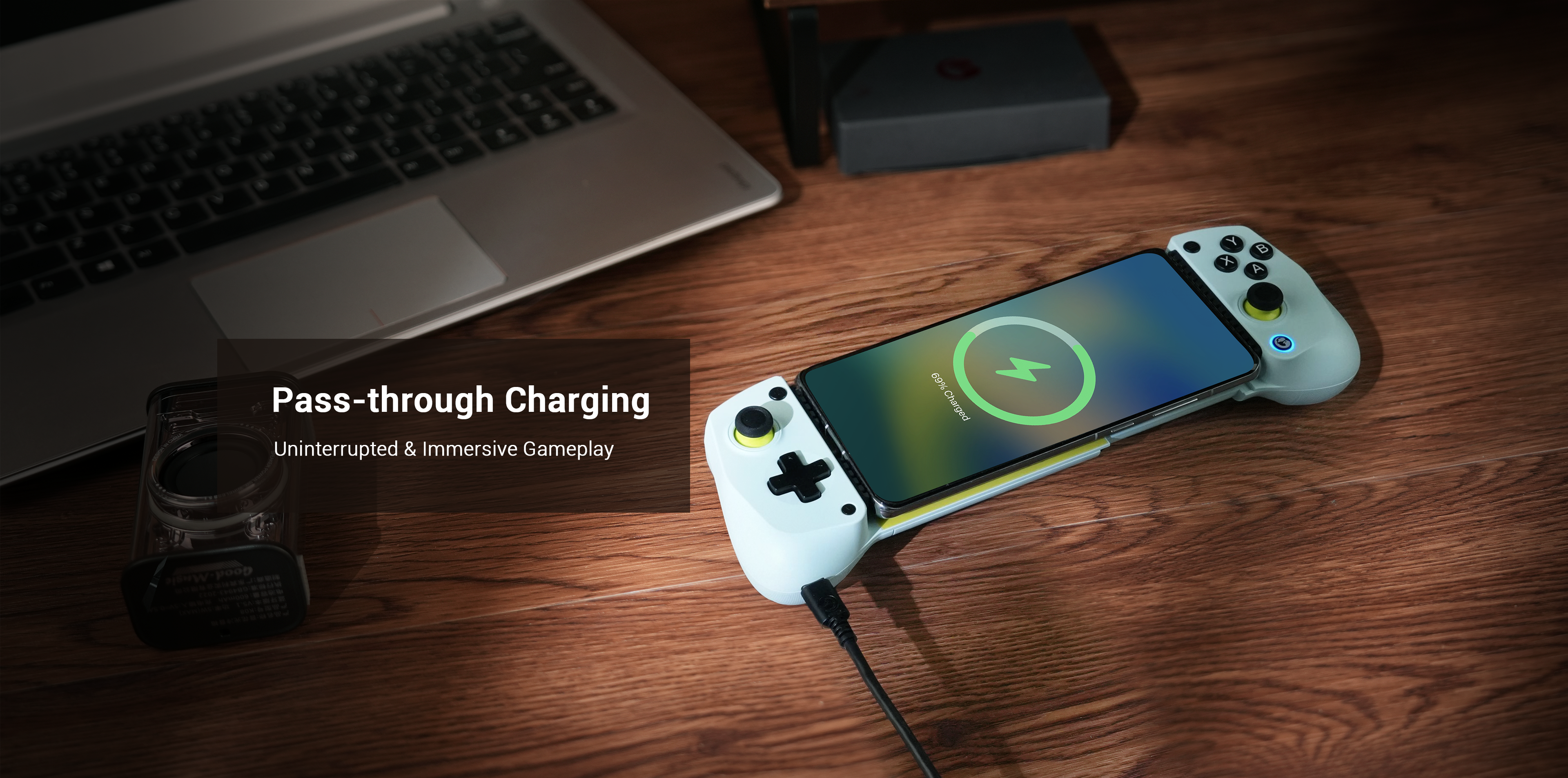 Pass-through charging for uninterrupted gameplay of X5 Lite