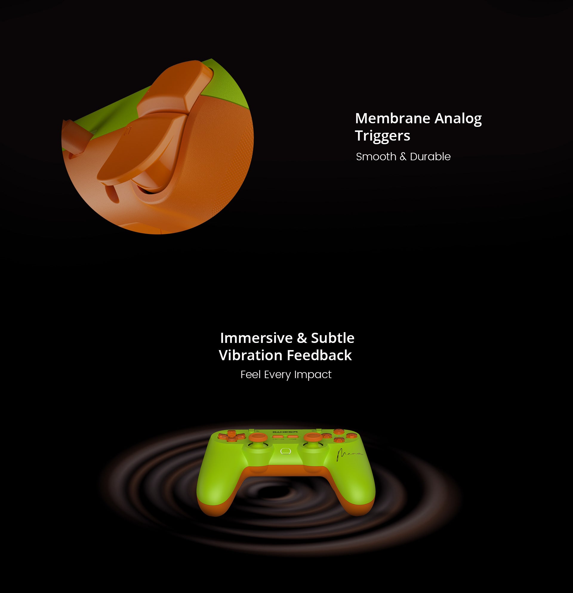 GameSir™ Hall Effect Sticks & Membrane Hair Triggers of X5 Lite
