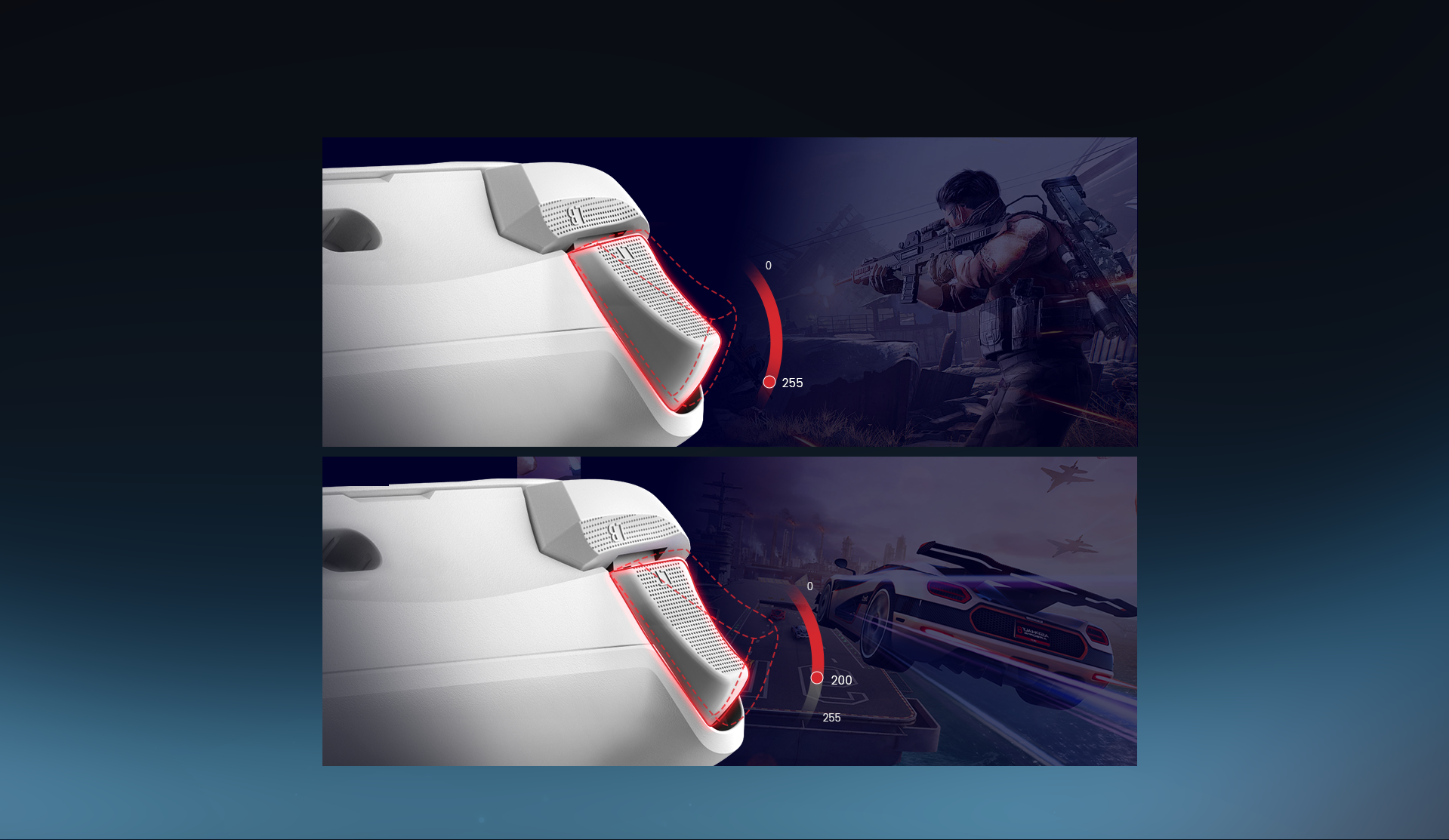 Features togglable trigger mode, offers both precise linear control and ultimate responsiveness