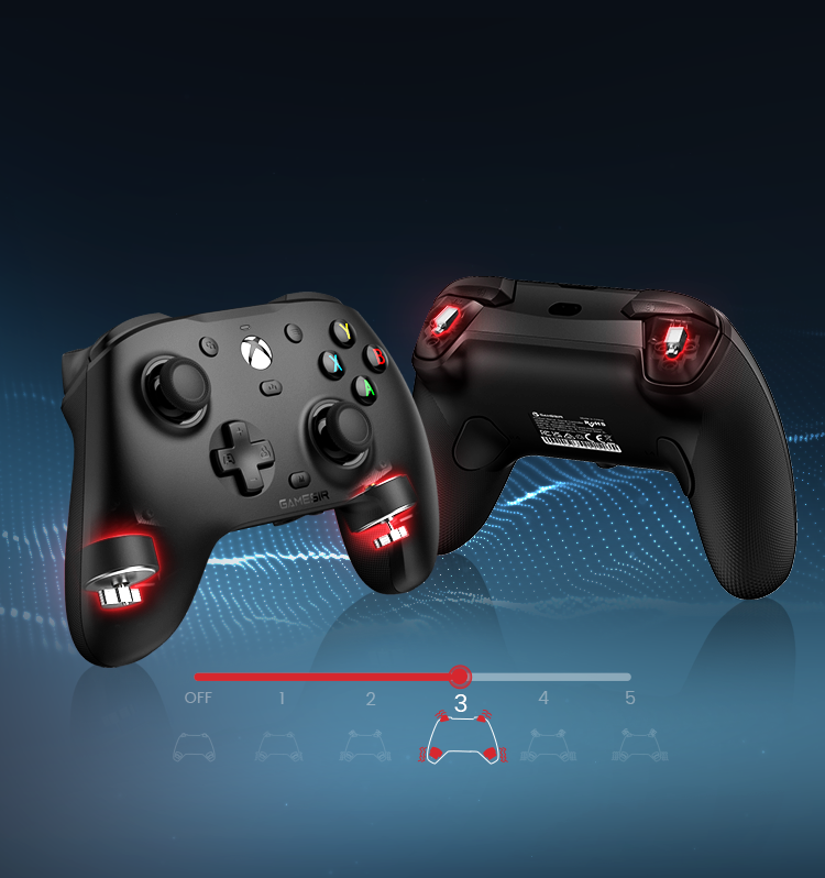Rumble motors deliver realistic and immersive vibration