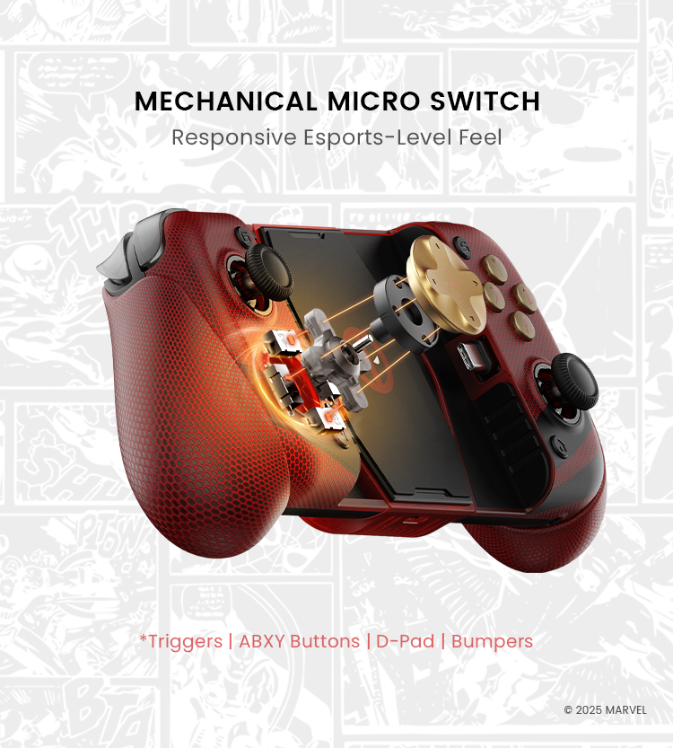 All mechanical micro switch buttons provide responsive esports-level feel