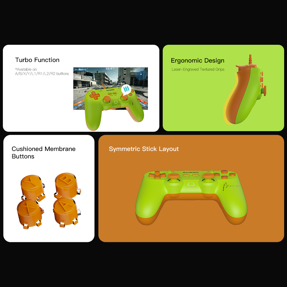Customize settings via GameSir App on X5 Lite (*only available on Android devices)