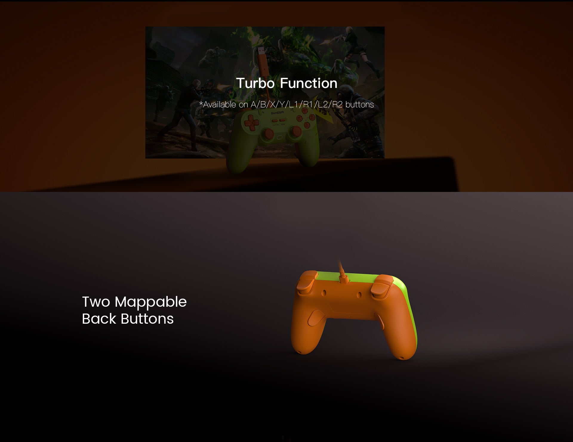 Customize settings via GameSir App on X5 Lite (*only available on Android devices)