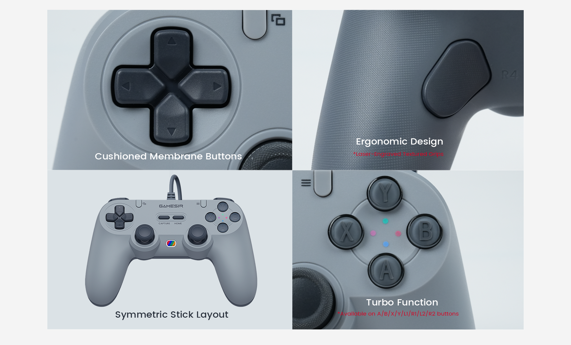 Customize settings via GameSir App on X5 Lite (*only available on Android devices)