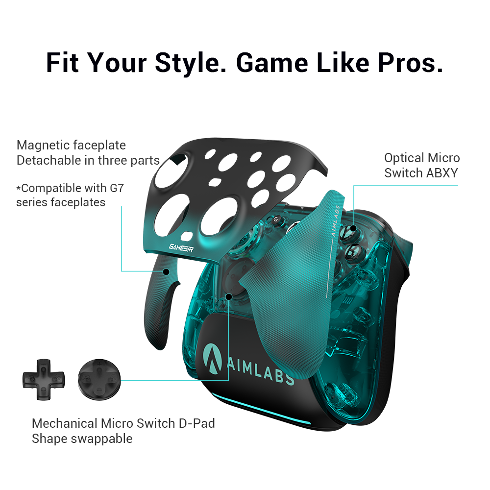 The GameSir G7 Pro is an Aimlabs-licensed,