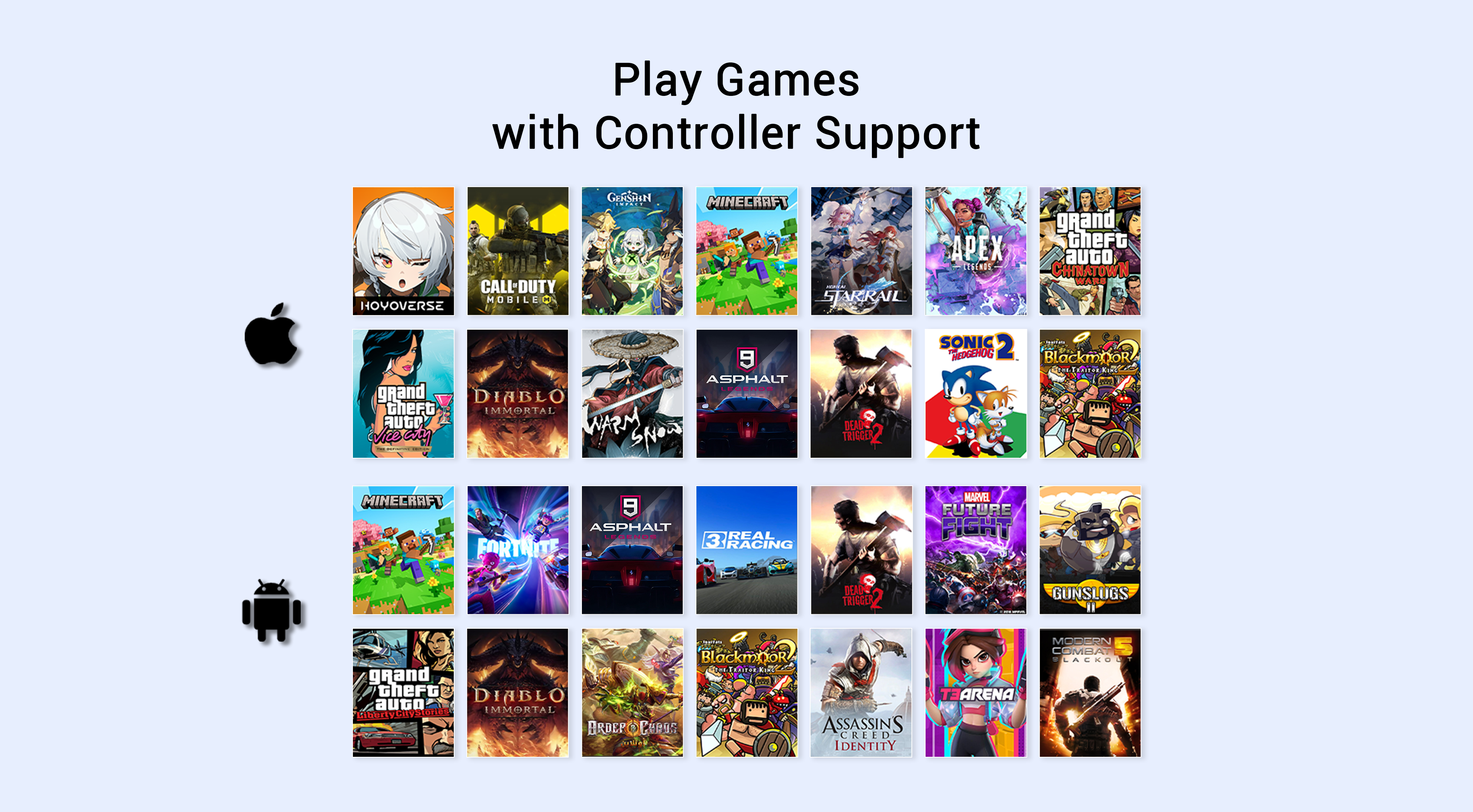 games can be played on X5 Lite