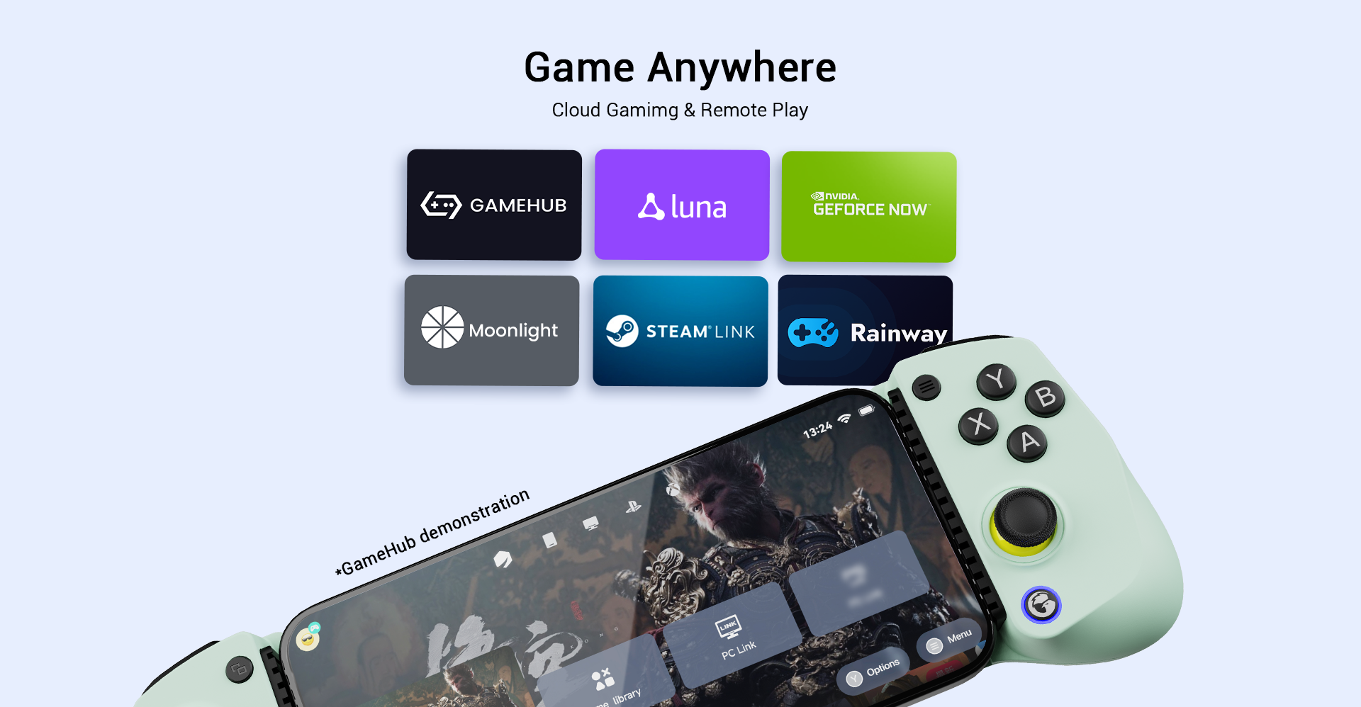 X5 Lite supports gaming anywhere: cloud gamimg & remote play