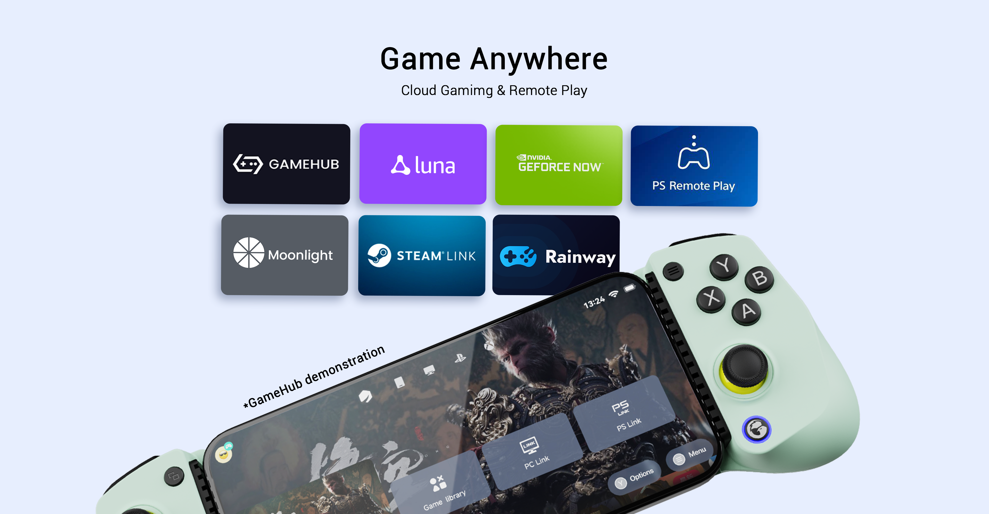 X5 Lite supports gaming anywhere: cloud gamimg & remote play