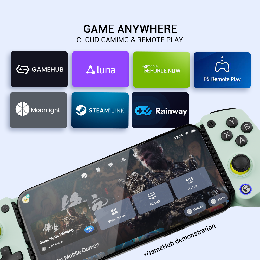 X5 Lite supports gaming anywhere: cloud gamimg & remote play