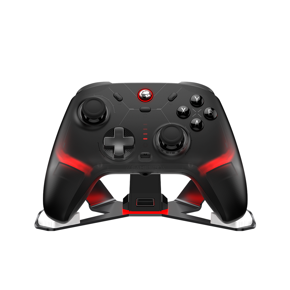 GameSir Cyclone 2 Multiplatform Controller - Shadow Black with RGB lighting.