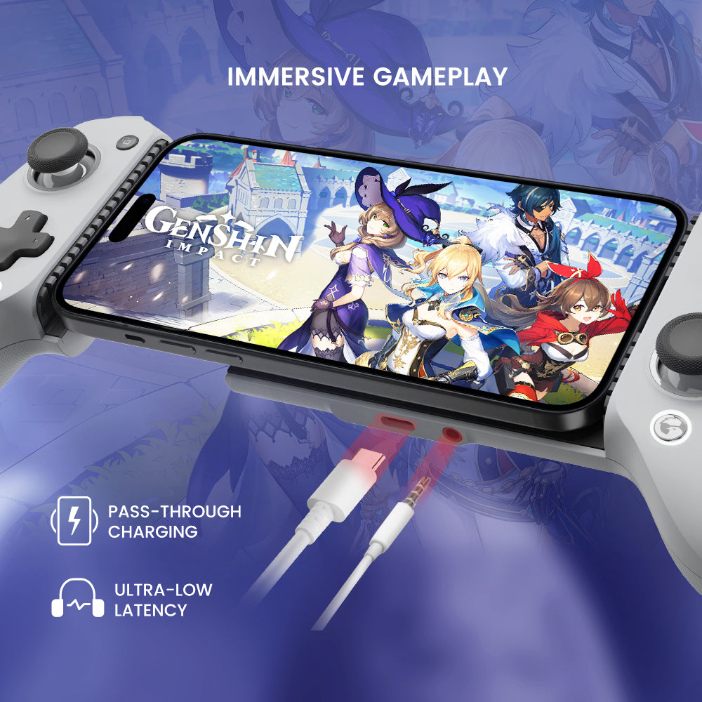 The pass-through charging and ultra-low latency provide immersive gameplay