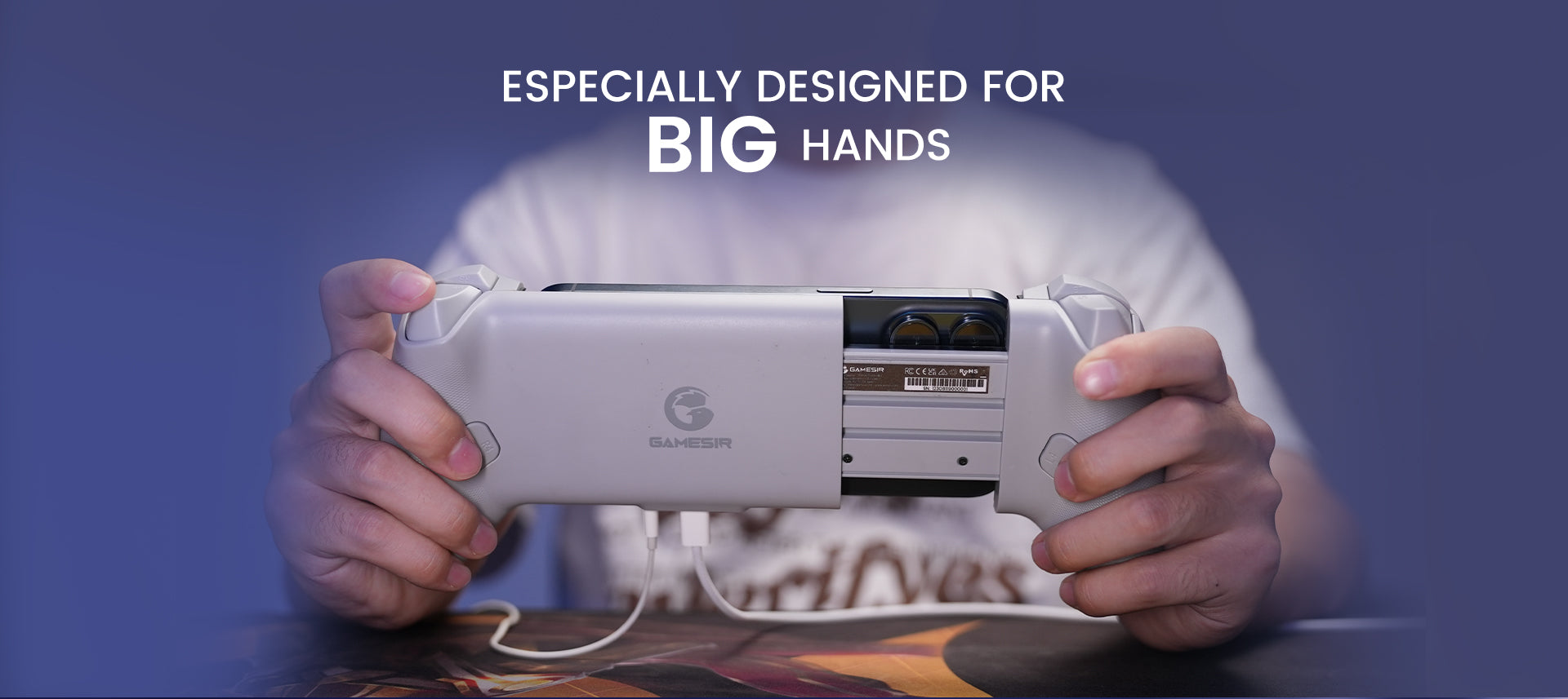 Especially designed for big hands, bringing extra comfort