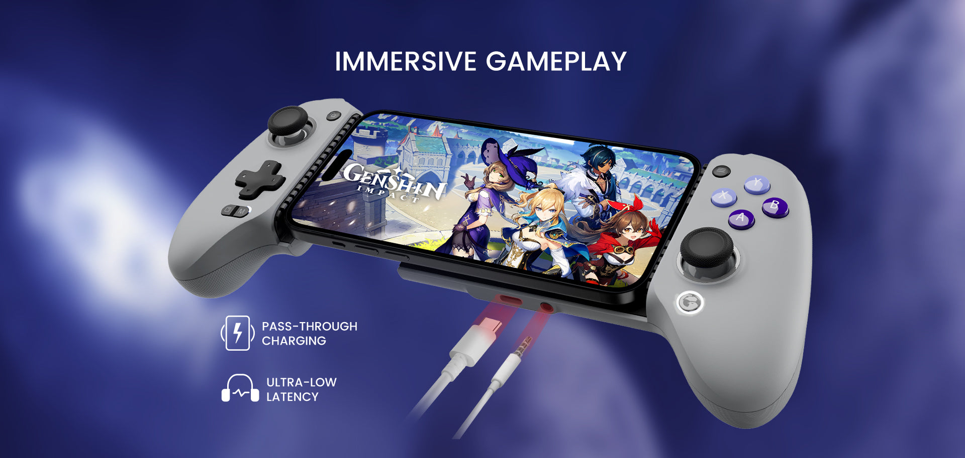 The pass-through charging and ultra-low latency provide immersive gameplay