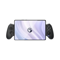 GameSir G8 Plus Bluetooth Mobile Controller for tablets with ergonomic grips in green and purple.