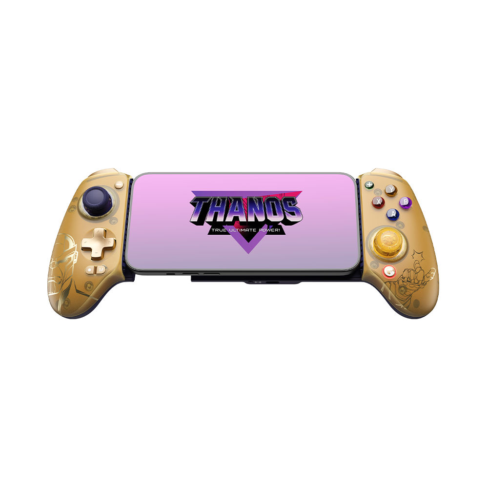 GameSir G8 Plus Thanos Edition Bluetooth Mobile Controller with purple and gold design.
