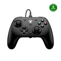 Xbox Wired Controller - Black with Hall Effect sticks, micro switch buttons, and four rumble motors for immersive gaming.