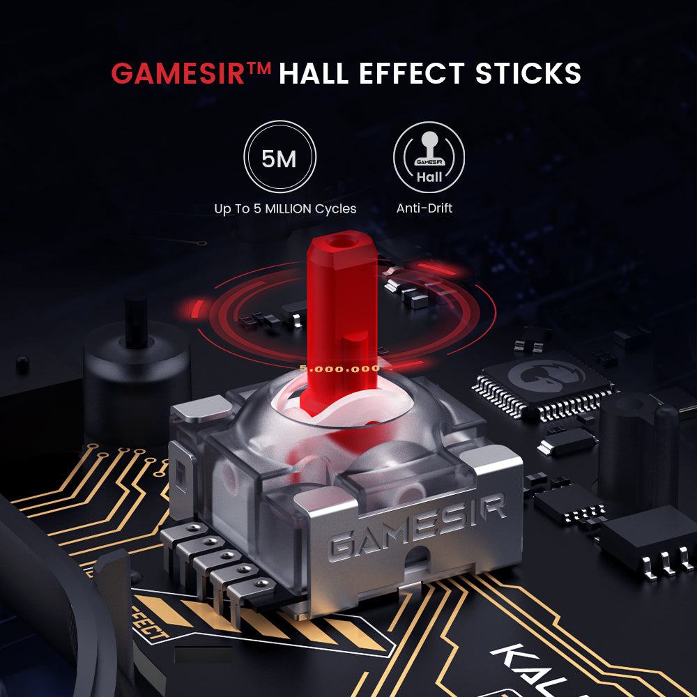 Features Hall Effect sticks and triggers for anti-drift precision and durability