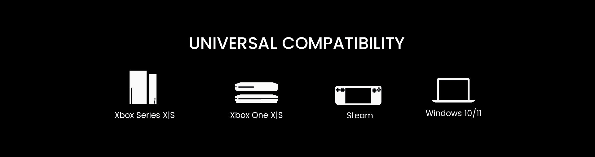 Versatile gaming gear compatible with Xbox Series X|S, Xbox One, and PC