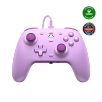 GameSir G7 SE Xbox Wired Controller in radiant purple with magnetic faceplate and anti-drift Hall Effect sticks.