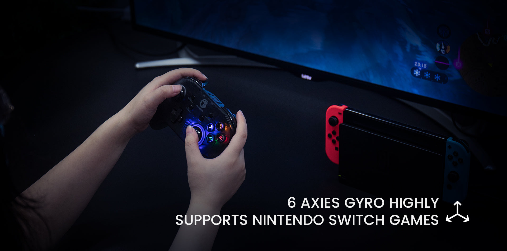 6 axies gyro highly supports Nintendo Switch games