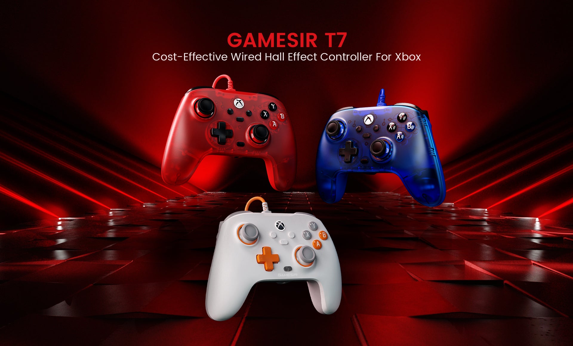 GameSir T7 cost effective wired hall effect controller, compatible woth Xbox devices