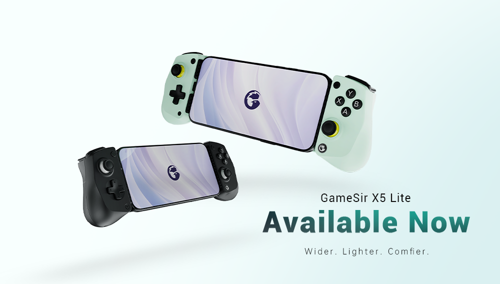 GameSir X5 Lite - Wider. Lighter. Comfier. Available Now.