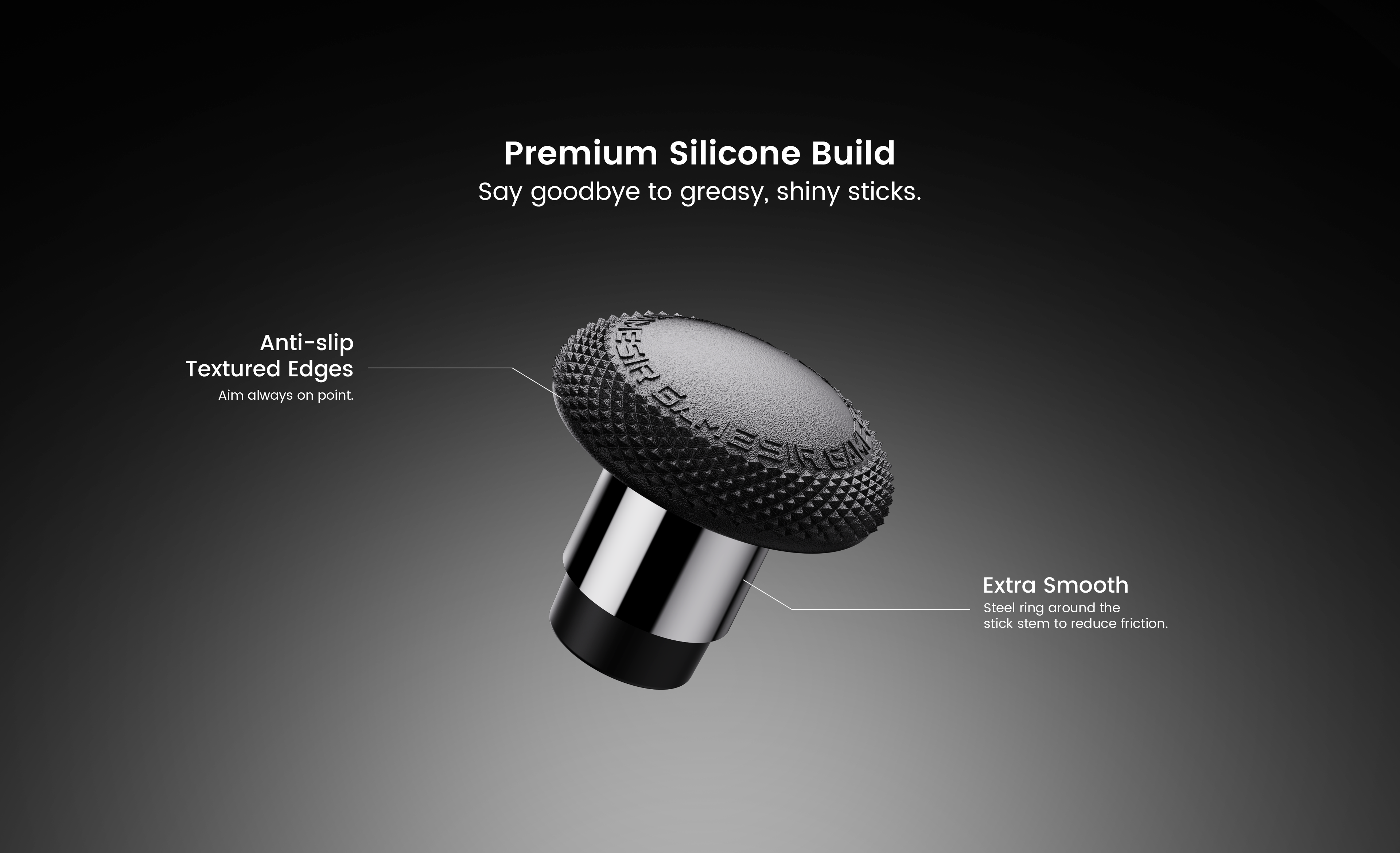 The GameSir Detachable Joystick Caps are premium accessories designed to elevate your gaming experience on GameSir G7 Pro Series and Cyclone 2 controllers. This set features a Premium Silicone Build that eliminates greasy, shiny surfaces for a fresh feel.For maximum performance, the caps include Anti-slip Textured Edges to ensure your aim is always on point, and a Steel Ring around the stick stem for Extra Smooth movement with reduced friction. The package comes with three pairs of caps in different heights and two distinct shapes: a Convex Shape for swift movement and instant response, and a Concave Shape for an ergonomic fit and precision control.