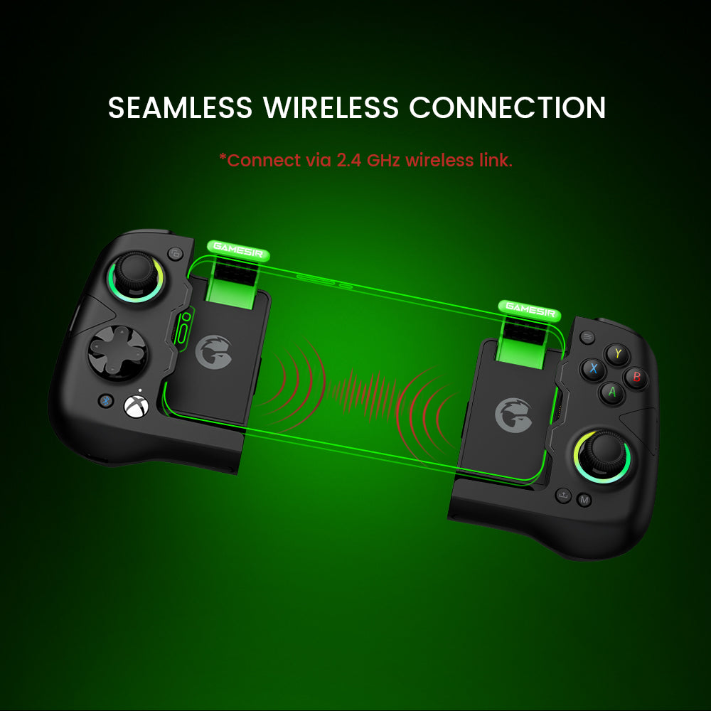 low-latency gaming with the controller's seamless wireless connection