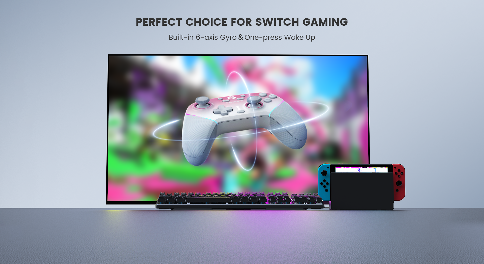 perfect choice for switch gaming|built-in 6-axis gyro & one-press wake up