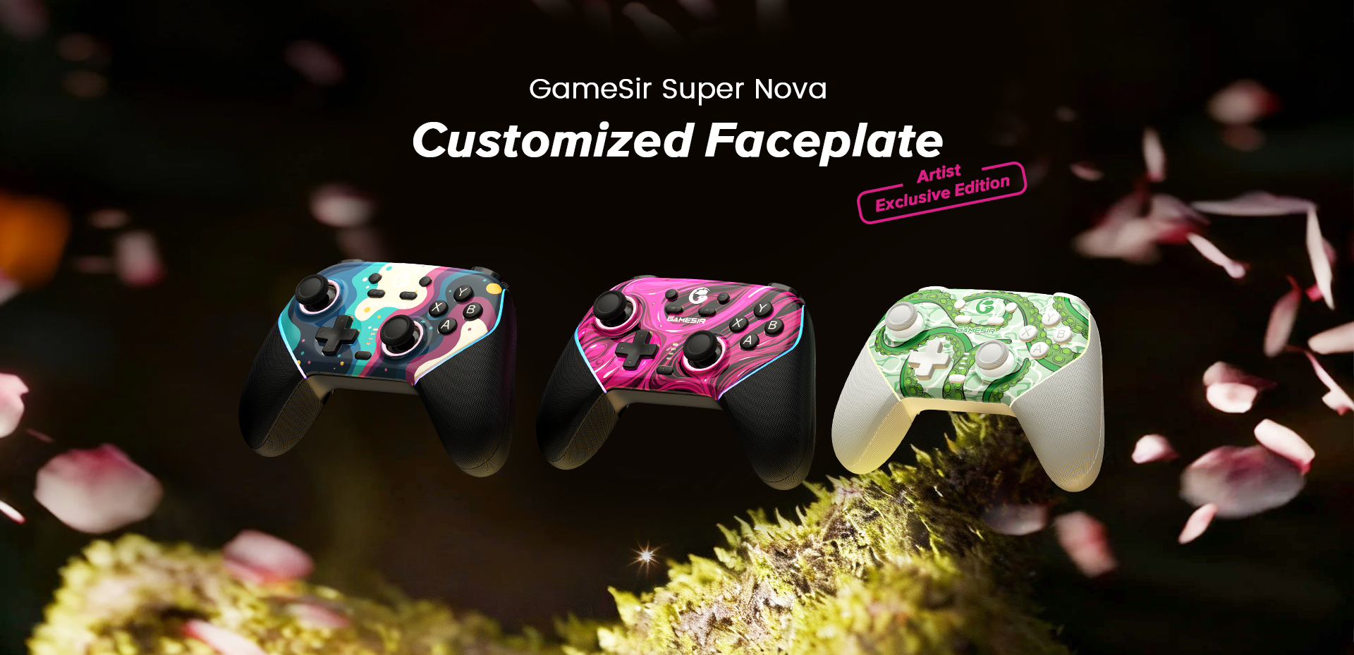 GameSir Super Nova multicolor faceplates