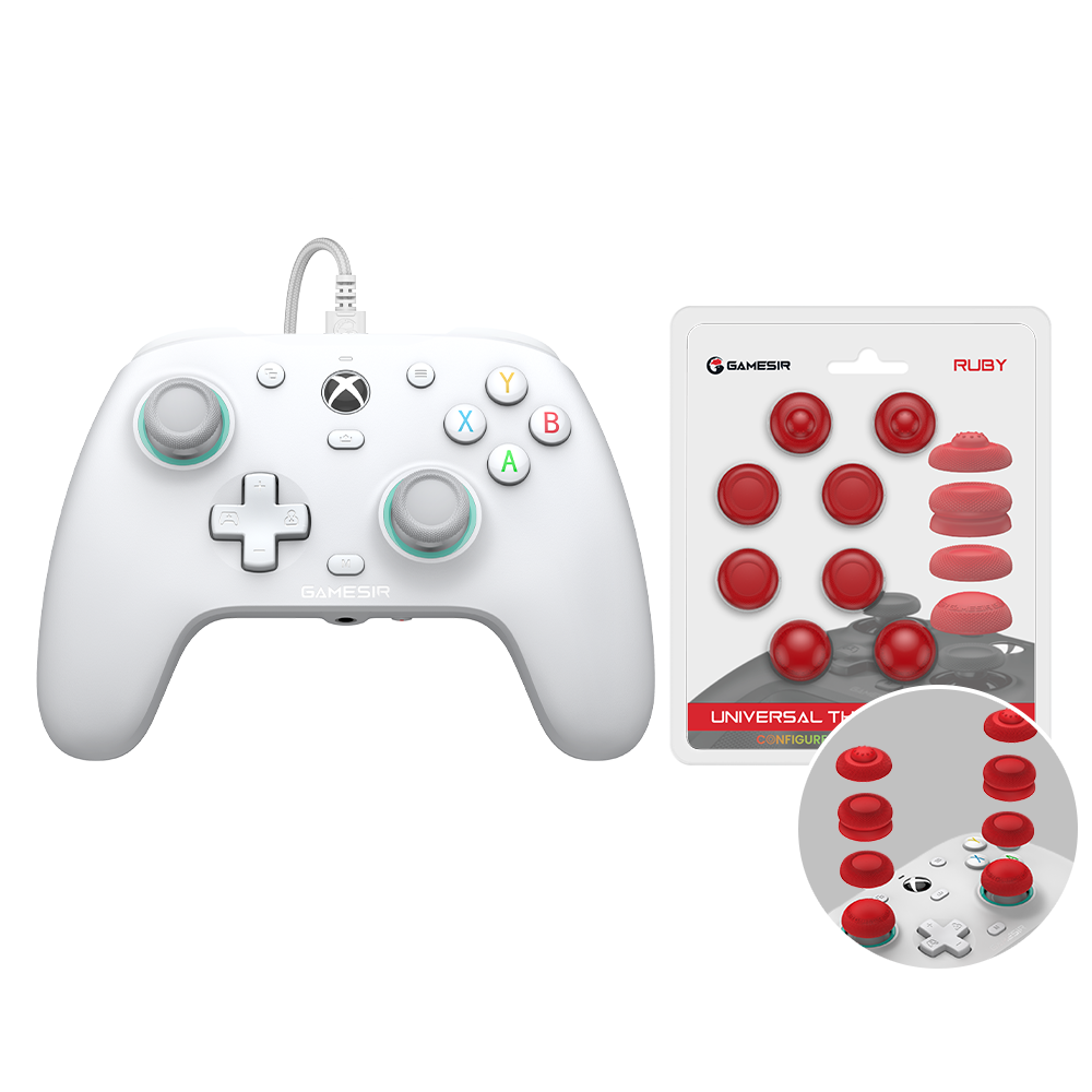 G7 SE+Joystick Caps with magnetic faceplate and anti-drift Hall Effect sticks for Xbox.