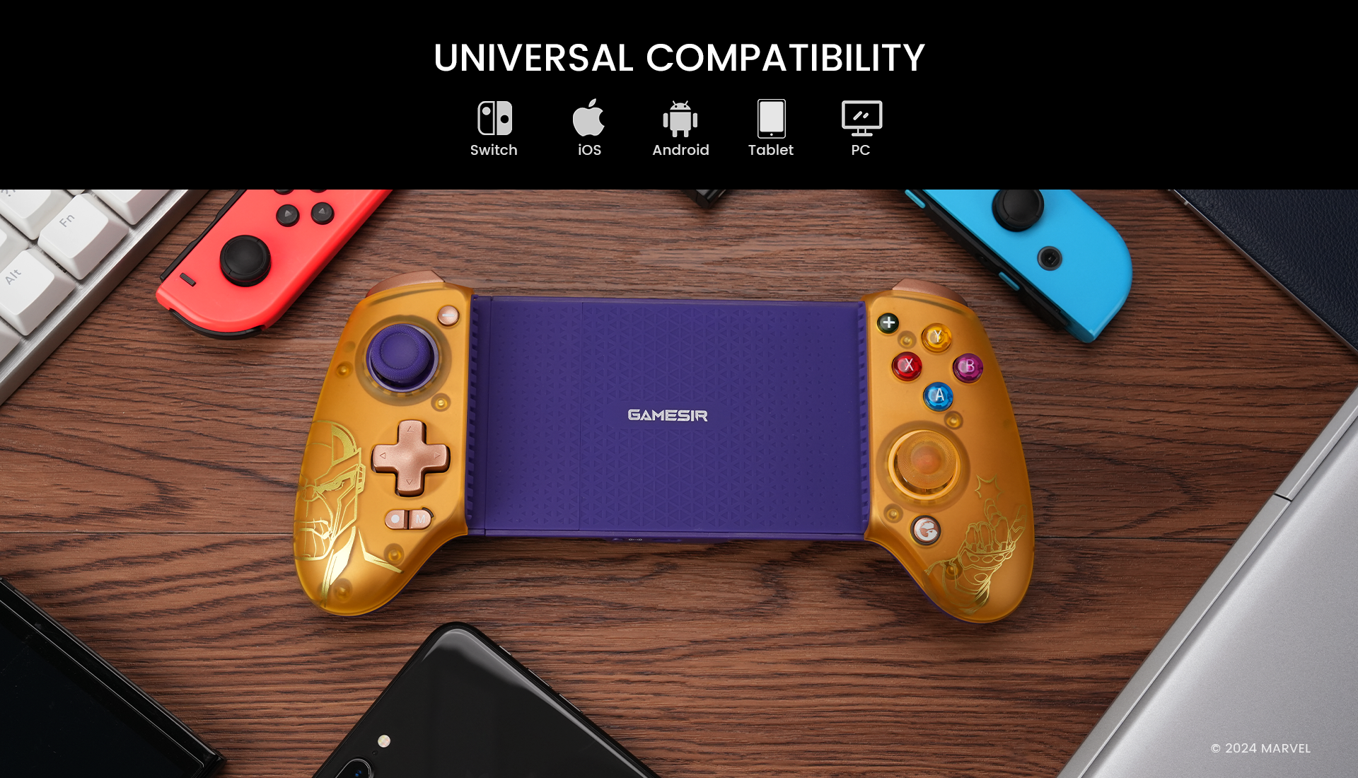 Designed for universal compatibility for Switch, iOS, Android, tablets, and PC