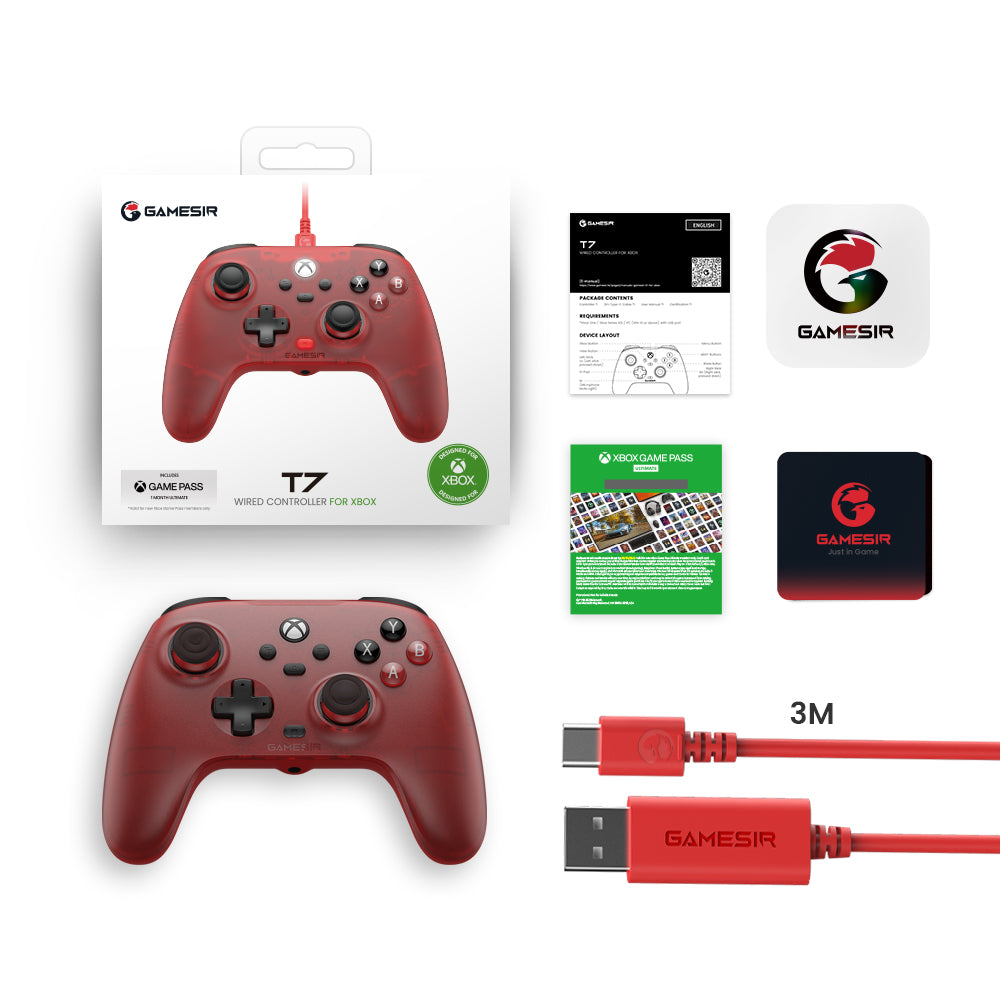 GameSir T7 Xbox Wired Controller - Red