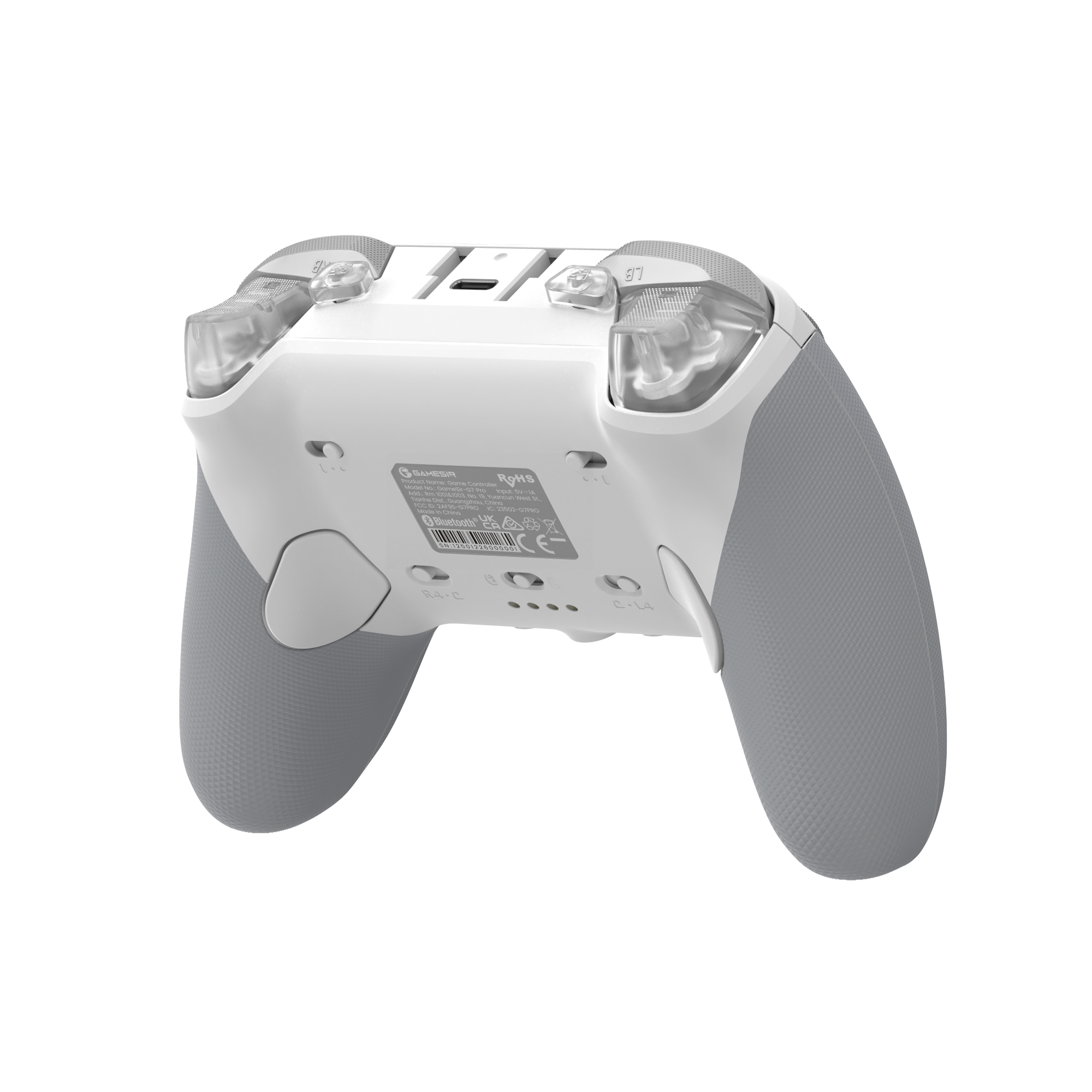 GameSir G7 Pro tri-mode Xbox controller showcasing back design and features.